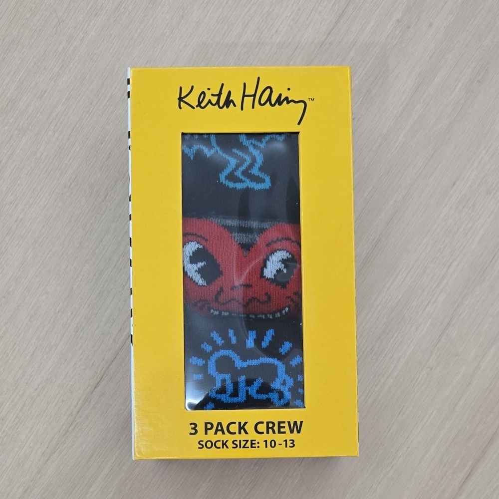Keith Haring 3 Pack Crew Socks